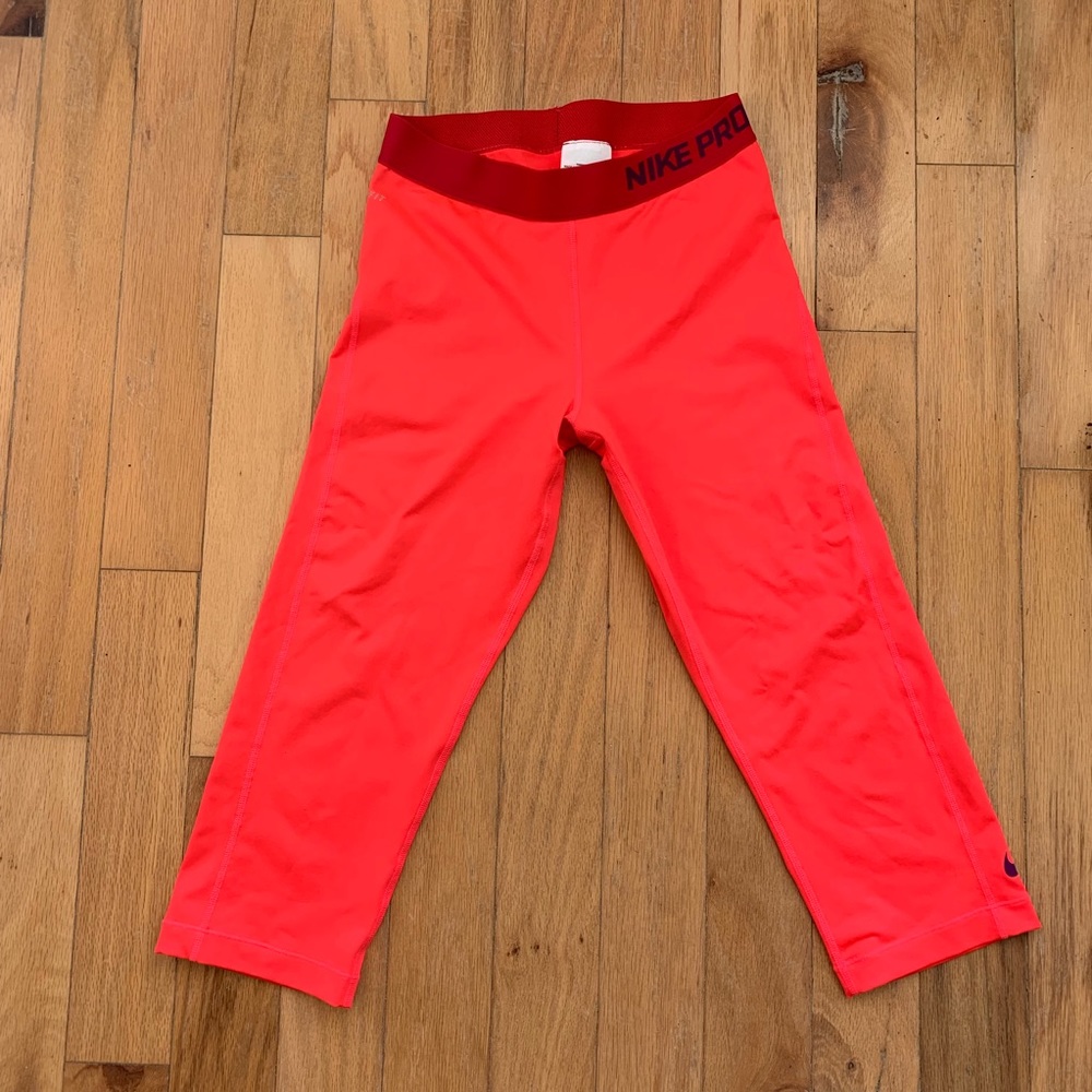 bright orange Nike pros
